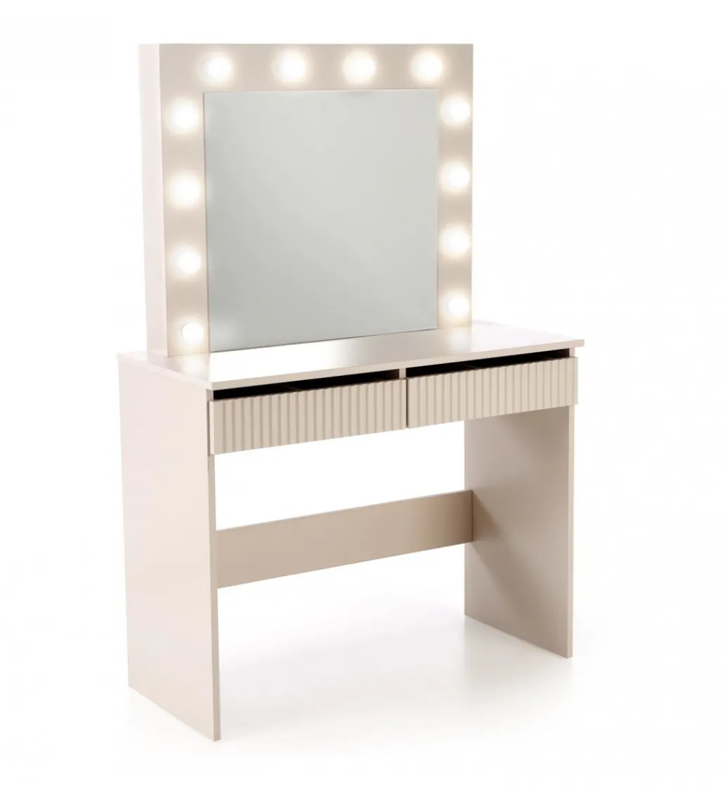 Toaletka HOLLYWOOD 94 cm kaszmir z oświetleniem LED*Halmar Online