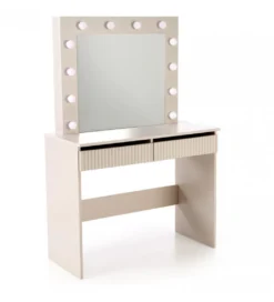 Toaletka HOLLYWOOD 94 cm kaszmir z oświetleniem LED*Halmar Online