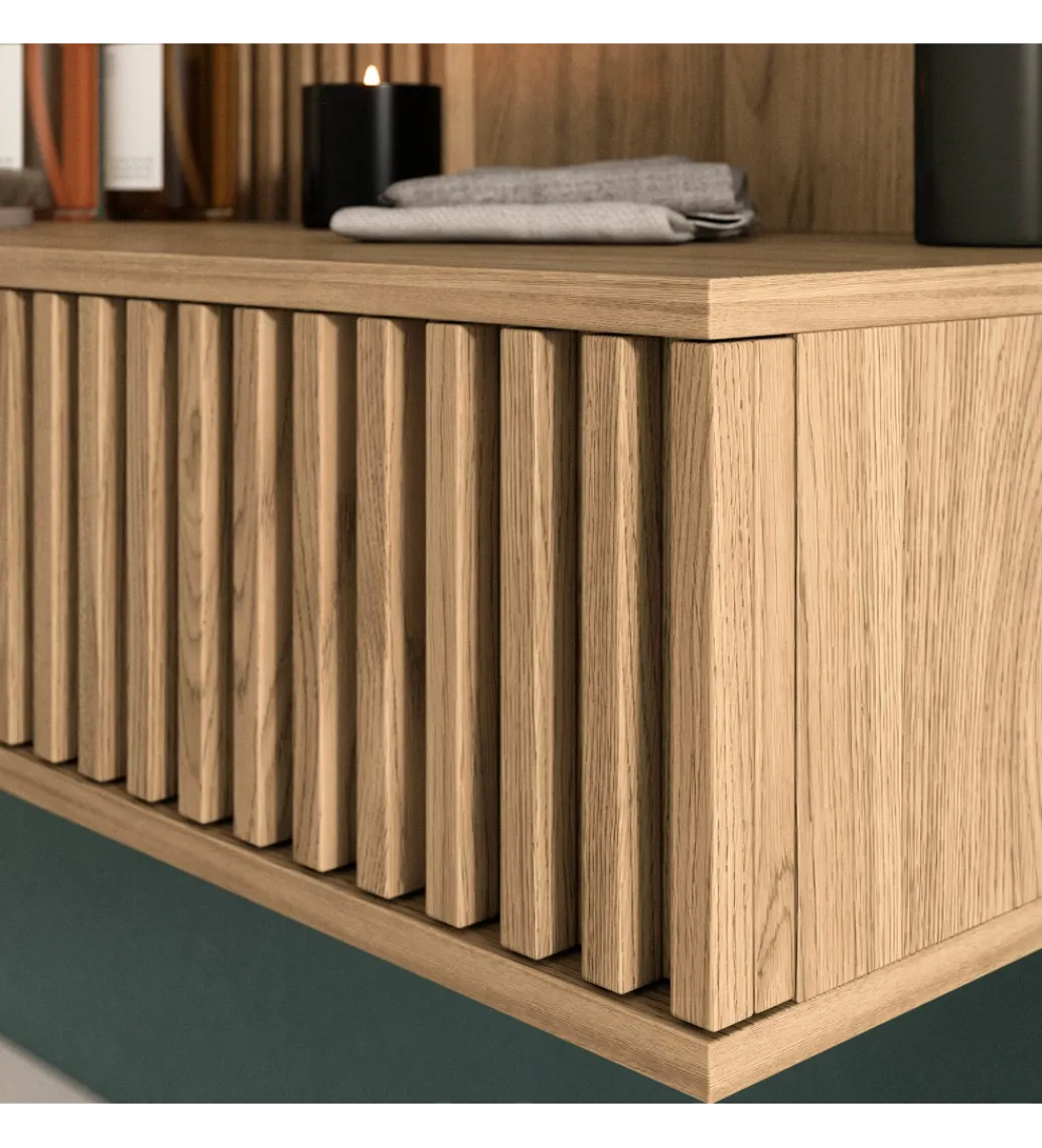 Toaletka wisząca ENTSIAN 85 cm w optyce dąb artisan*ELTAP New