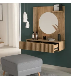 Toaletka wisząca ENTSIAN 85 cm w optyce dąb artisan*ELTAP New