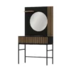 Toaletka wisząca MEORATI 85 cm w optyce dąb artisan/czarny*ELTAP Sale