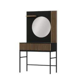 Toaletka wisząca MEORATI 85 cm w optyce dąb artisan/czarny*ELTAP Sale