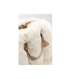 Torba MIKA FURR kremowa*KDesign Outlet