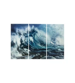 Tryptyk obraz WAVE 160 x 240 cm szklany*KDesign Hot