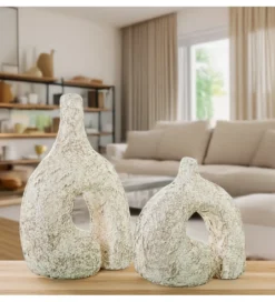 Wazon ABSTRACT 30 cm ceramika biały*Exclusivas Discount