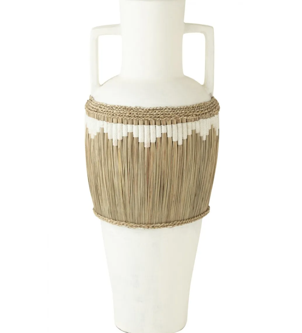 Wazon AFRICO 43 cm biały*J-Line Online