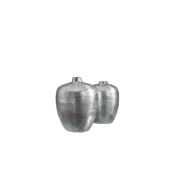 Wazon BRILANT set 2 srebrny*Invicta Interior New