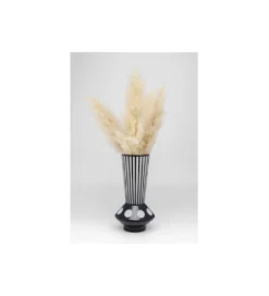 Wazon BRILLAR 40 cm czarno biały szklany*KDesign Outlet