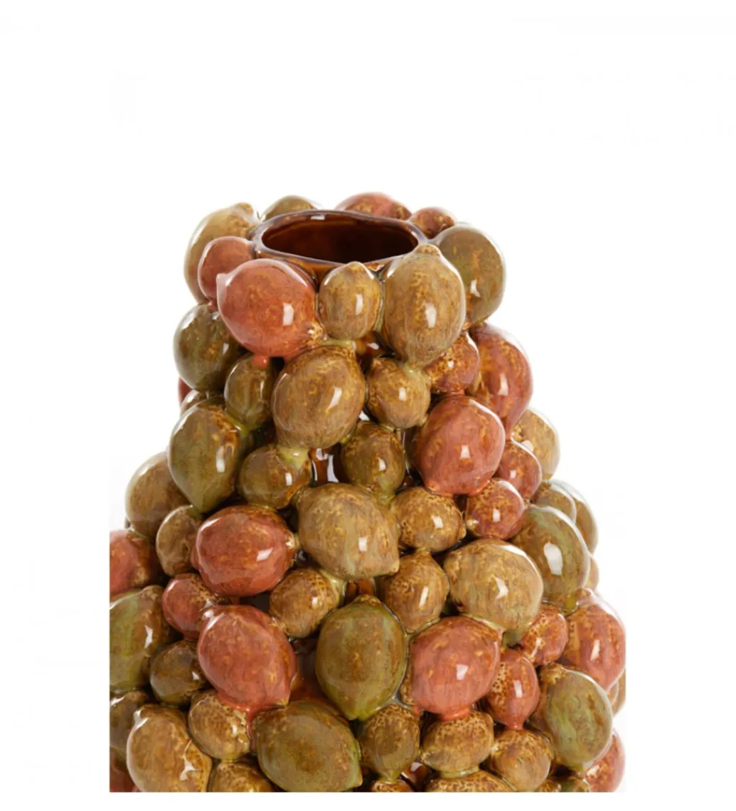 Wazon CITRUS 23 cm ceramika wielokolorowy*L&L Sale