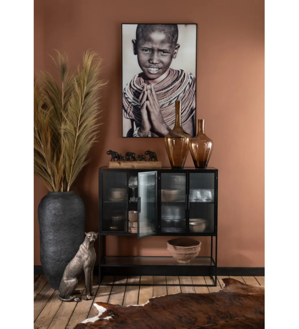 Wazon DASENM 99 cm paper mache czarny*Zona-Design Discount