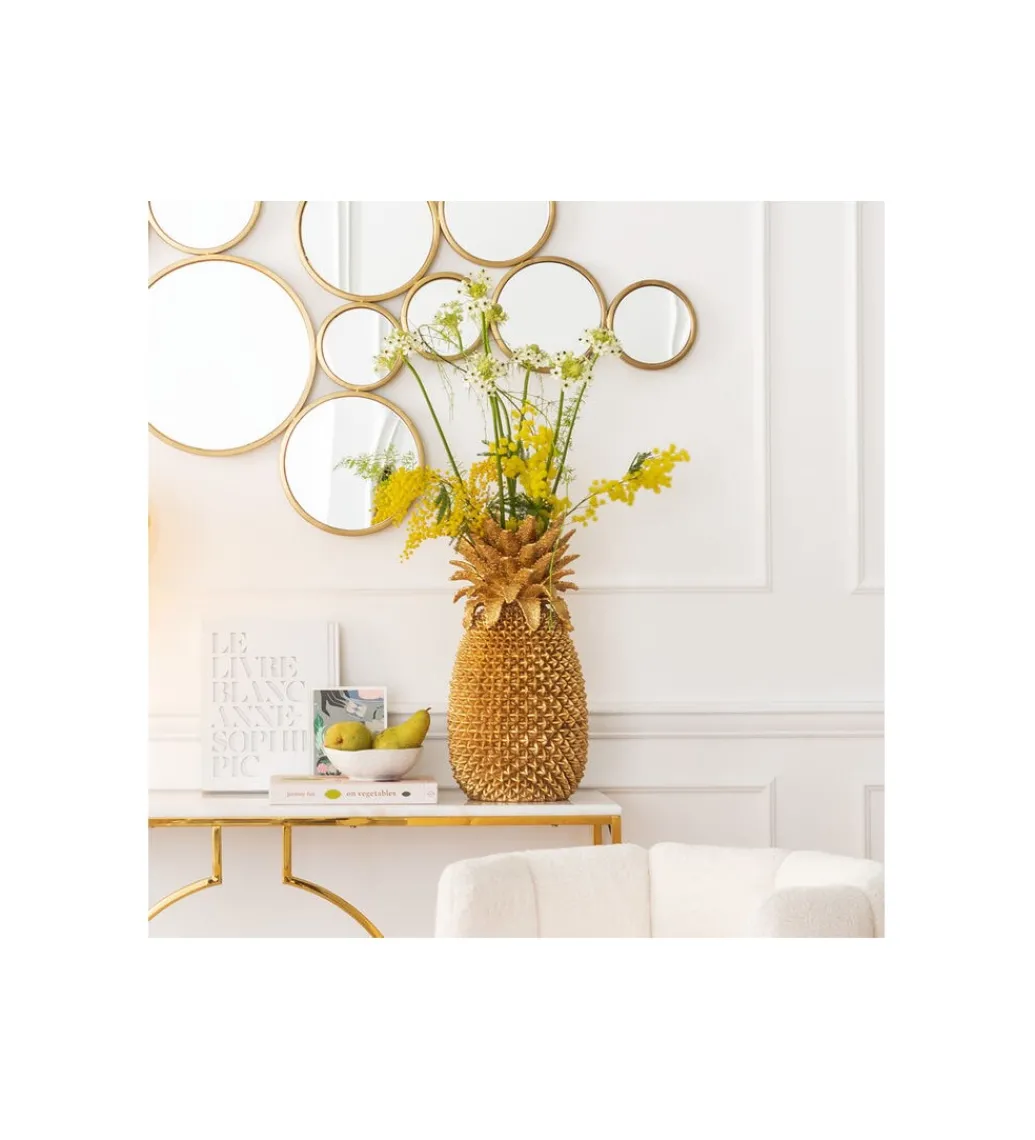 Wazon dekoracyjny Pineapple 50 cm złoty*KDesign Best