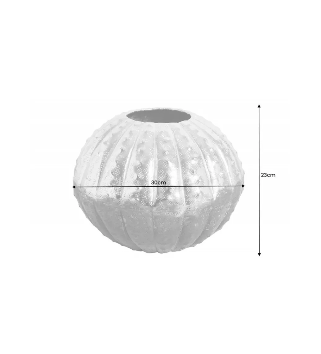 Wazon DELICADO 30 cm antyczny srebrny*Invicta Interior Hot