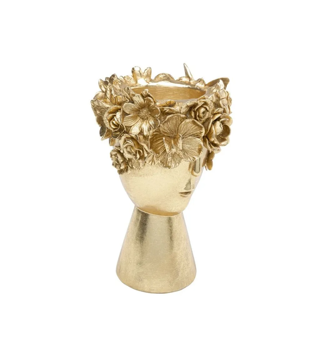 Wazon Flowercrown 20 cm złoty*KDesign Online