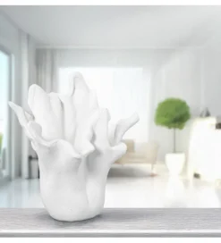 Wazon FOWER 30 cm ceramika biały*Exclusivas Outlet