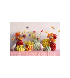Wazon FRUIT PARADE 20 cm czerwono żółty*KDesign Discount