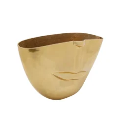 Wazon HALF FACE 46 cm złoty*KDesign Sale