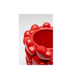 Wazon Hearts 33 cm czerwony*KDesign Sale