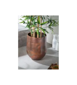 Wazon HOLOCEN L SET 2 W Kolorze Podpalanej Miedzi*Invicta Interior Online