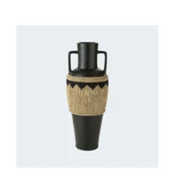 Wazon JAGUREI 100 cm terakota czarny*J-Line Outlet