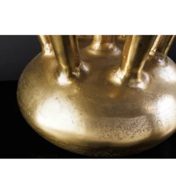 Wazon KIYA 25 cm złoty 5 z otworami na kwiaty*Invicta Interior Best