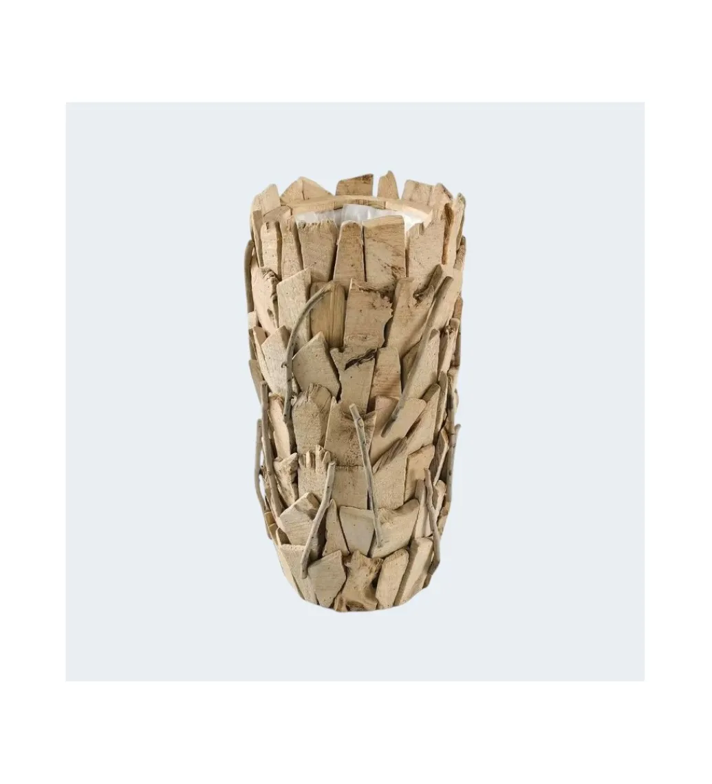 Wazon LASCAS 52 cm drewno dryfujące naturalny*Imeri Discount