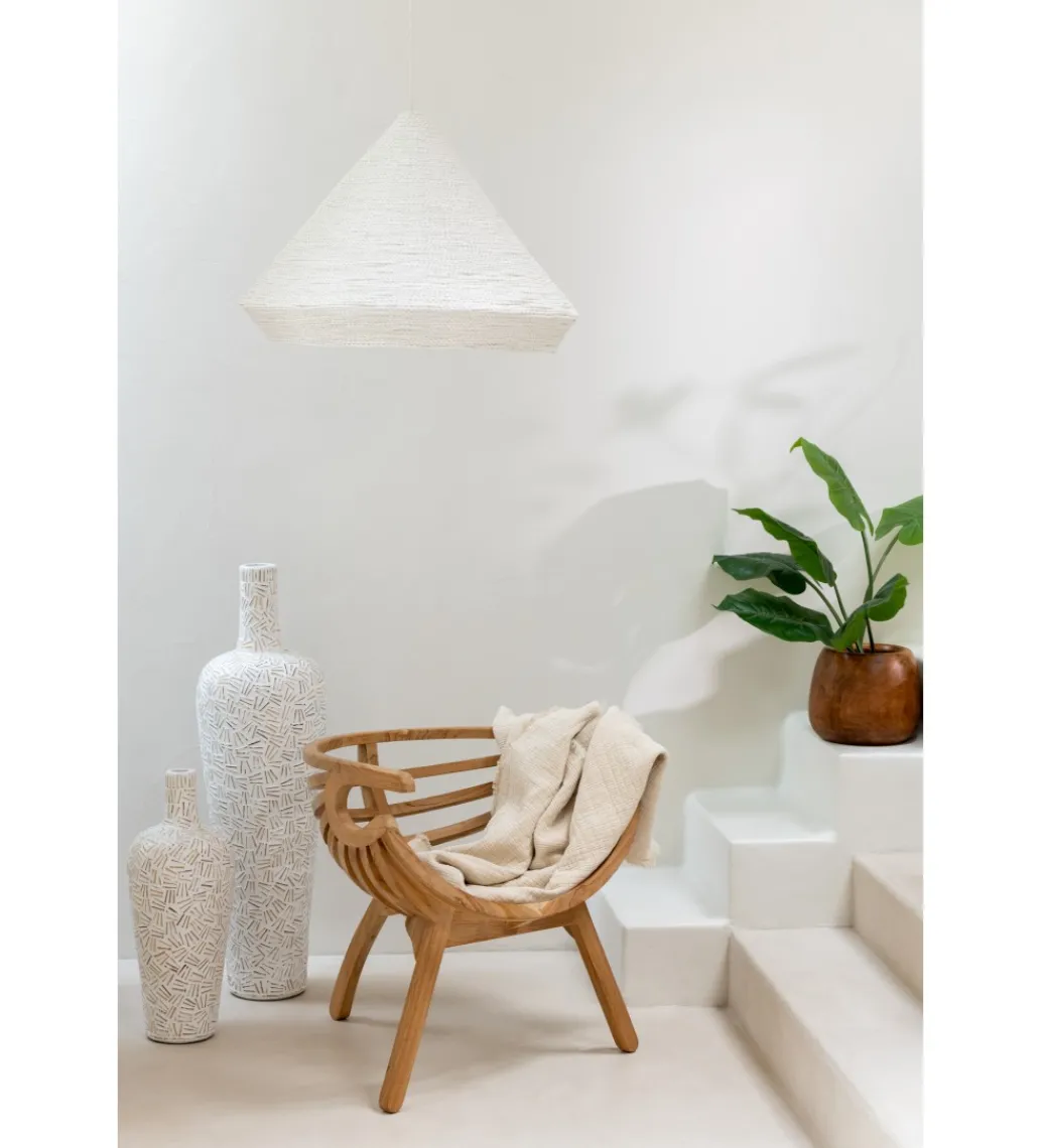 Wazon Lauwra 100 cm biały*J-Line