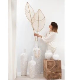 Wazon Lauwra 100 cm biały*J-Line