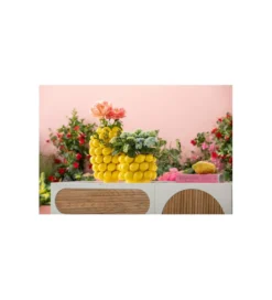 Wazon Lemon Juice 40 cm żółty*KDesign New