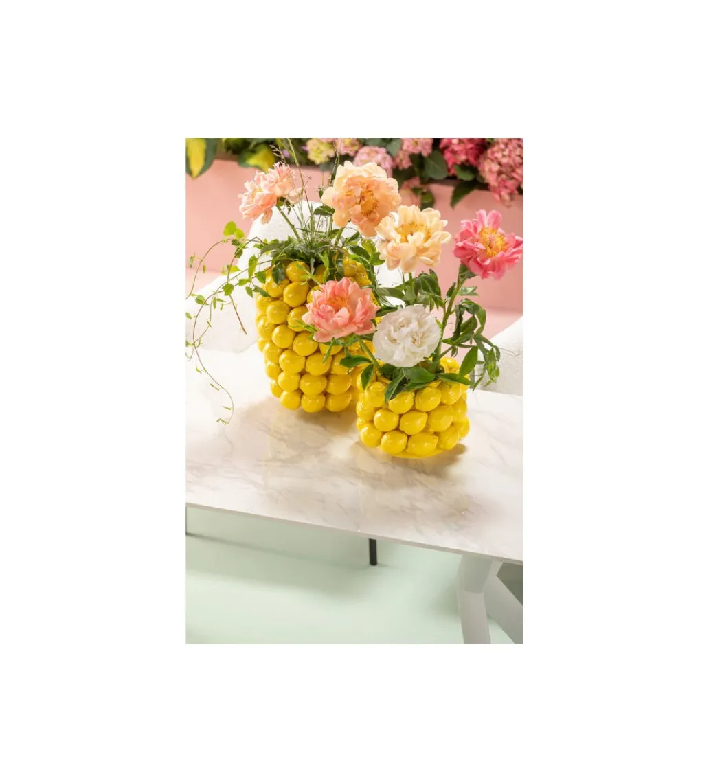 Wazon Lemon Juice 19 cm zółty*KARE Discount