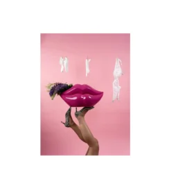 Wazon LIPS 56 cm różowy*KDesign Online