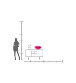 Wazon LIPS 56 cm różowy*KDesign Online