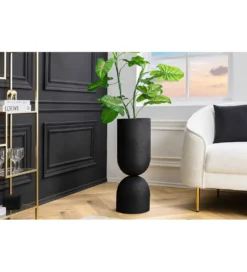 Wazon OMAI 70 cm czarny*Invicta Interior