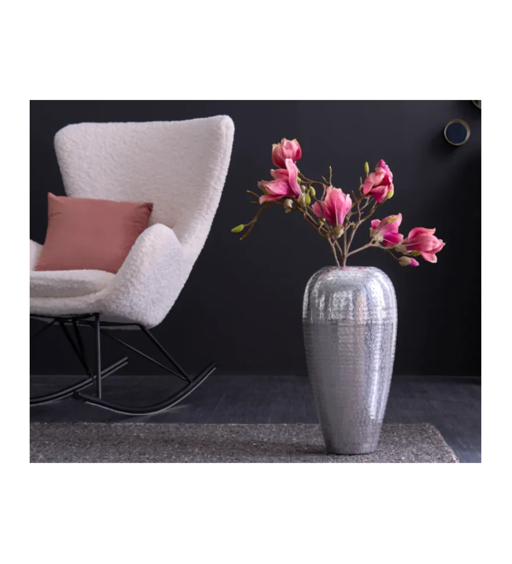 Wazon ORIENT 50 cm srebrny*Invicta Interior Outlet
