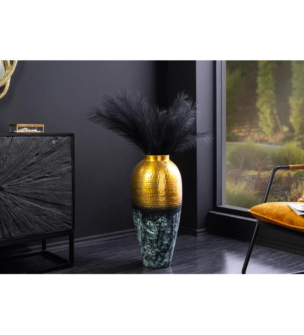 Wazon ORIENT L 65 cm złoto z patyną*Invicta Interior New