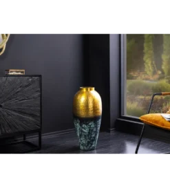 Wazon ORIENT L 65 cm złoto z patyną*Invicta Interior New