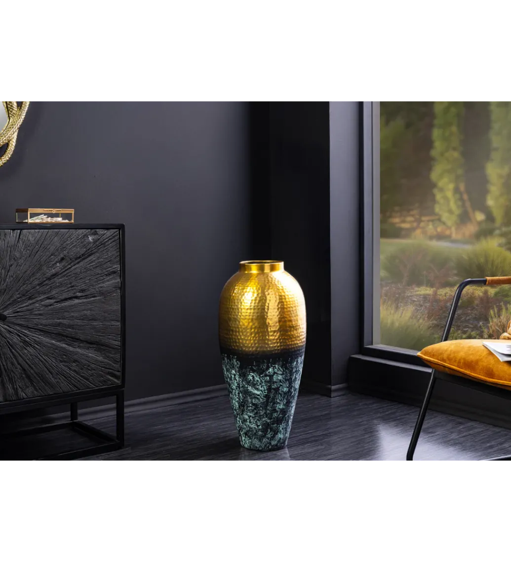 Wazon ORIENT L 65 cm złoto z patyną*Invicta Interior New