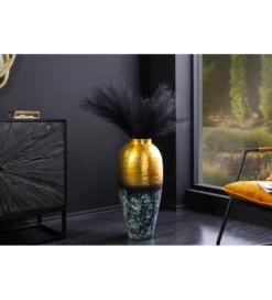 Wazon ORIENT M 50 cm złoto z patyną*Invicta Interior Sale