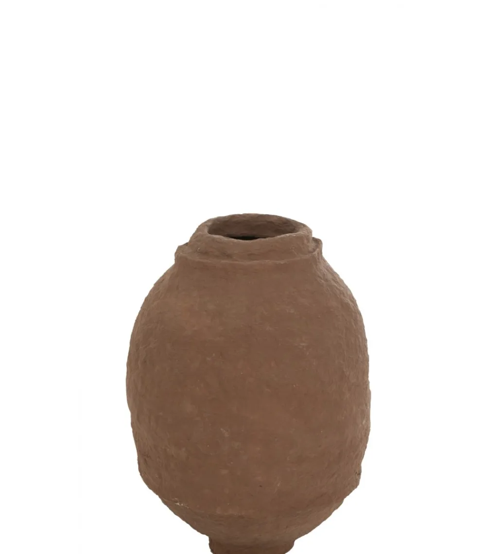 Wazon Paper Mache 42 cm brązowy*J-Line