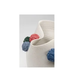 Wazon POMOLI 24 cm biały*KDesign Online
