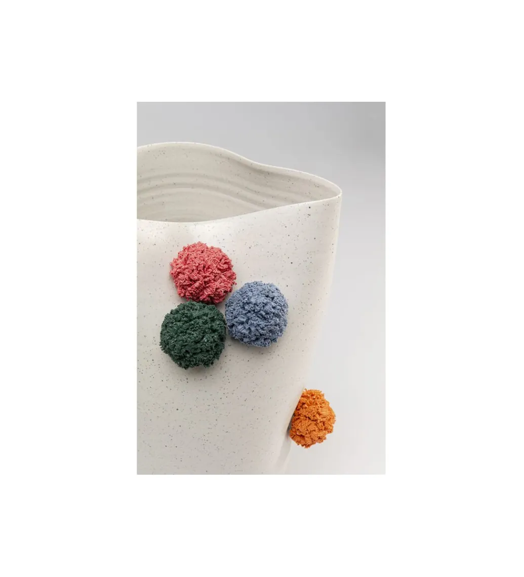 Wazon POMOLI 24 cm biały*KDesign Online