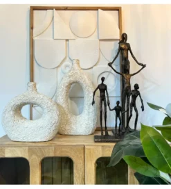 Wazon RATASIC 44 cm ceramika biały*Exclusivas Outlet