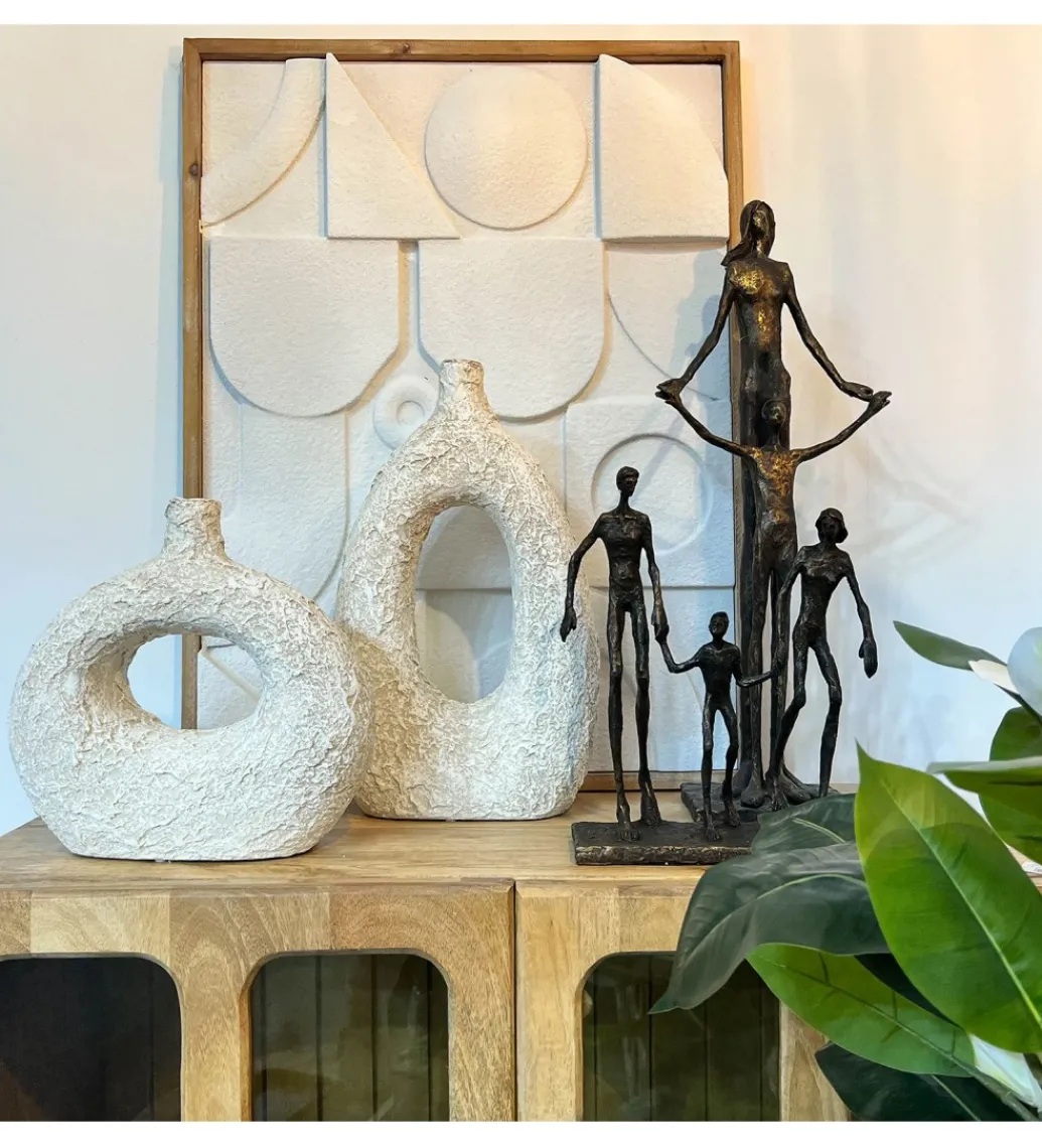 Wazon RATASIC 44 cm ceramika biały*Exclusivas Outlet