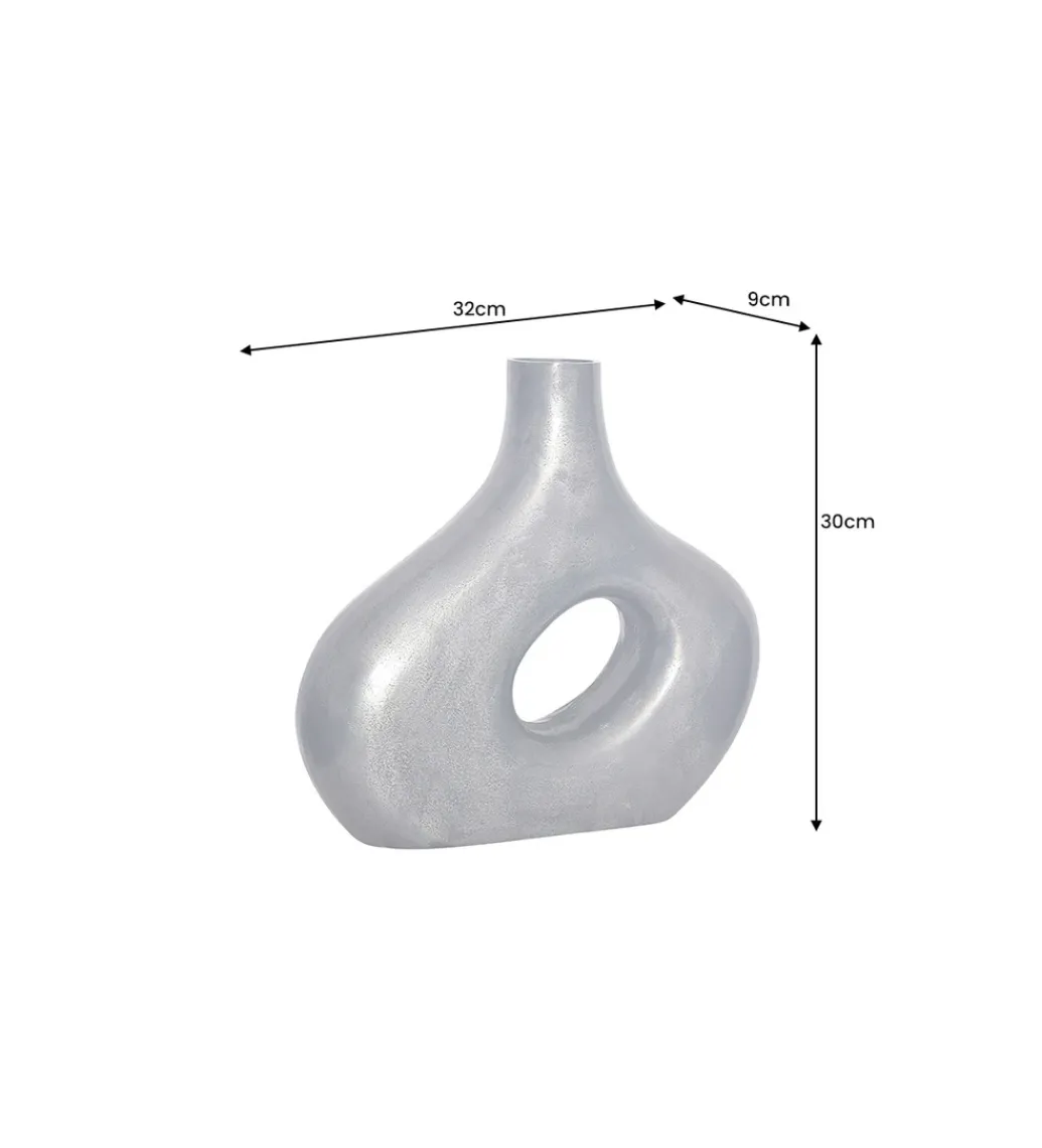 Wazon RING 30 cm ciemnoszary*Invicta Interior New