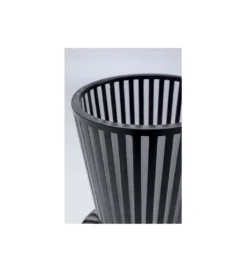 Wazon ROULETTE 41 cm czarno biały szklany*KDesign