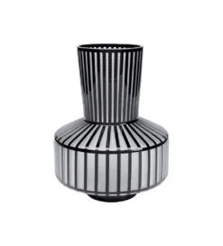 Wazon Roulette 24 cm czarno biały*KDesign Discount