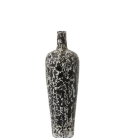 Wazon RUBYNO 80 cm czarno biały*J-Line Outlet
