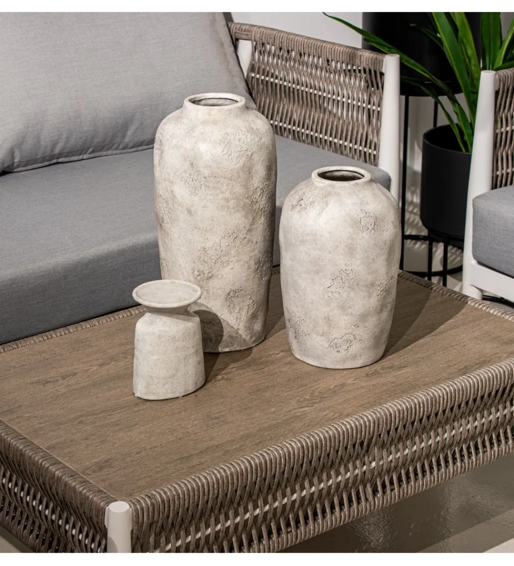 Wazon RUSTIC 43 cm ceramika szary*Exclusivas Best