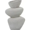 Wazon SARVADO 36 cm piaskowy biały*Exclusivas Hot