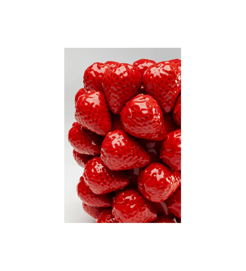 Wazon Strawberries 24 cm czerowny*KDesign