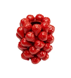 Wazon Strawberries 24 cm czerowny*KDesign